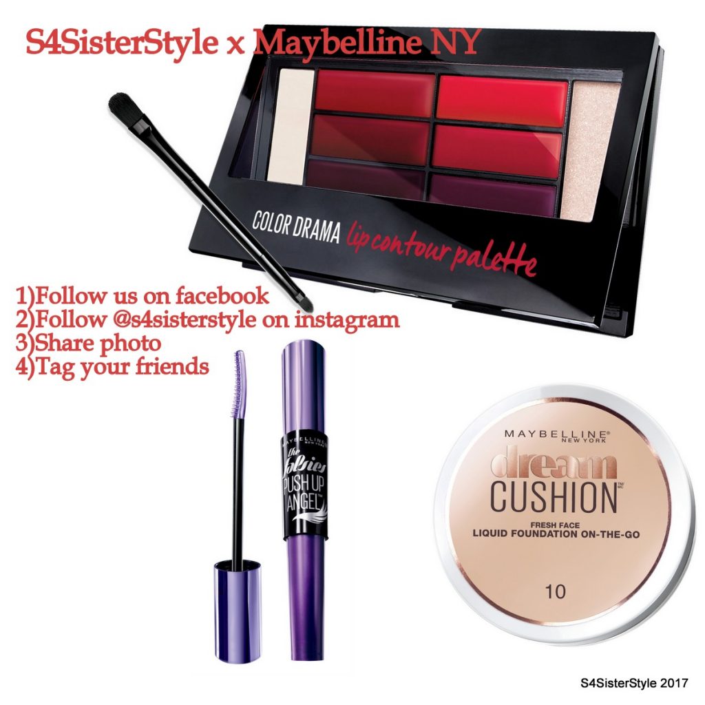 Διαγωνισμός s4sisterstyle με δώρο 4 sets Maybelline NY