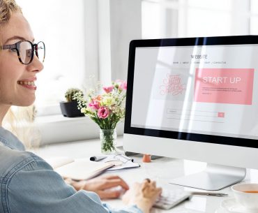 Woman Using Computer